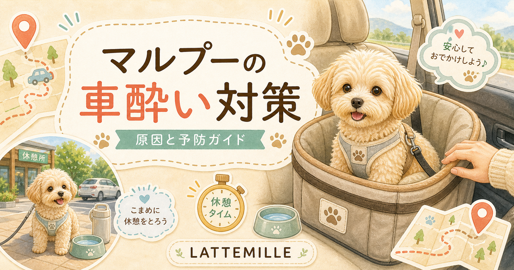 マルプーの車酔い対策 のアイキャッチ